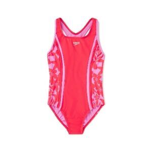 Speedo Splice Racerback One Piece Bittersweet print 10 NWT IN PACKAGING